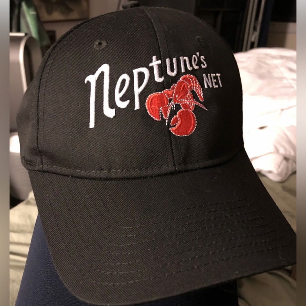 NEPTUNE’S NET Malibu California Hat Ball CAP Surfers Fav Ventura County Line NEW - Picture 2 of 5
